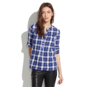 Madewell Smocked Popover Boy Shirt